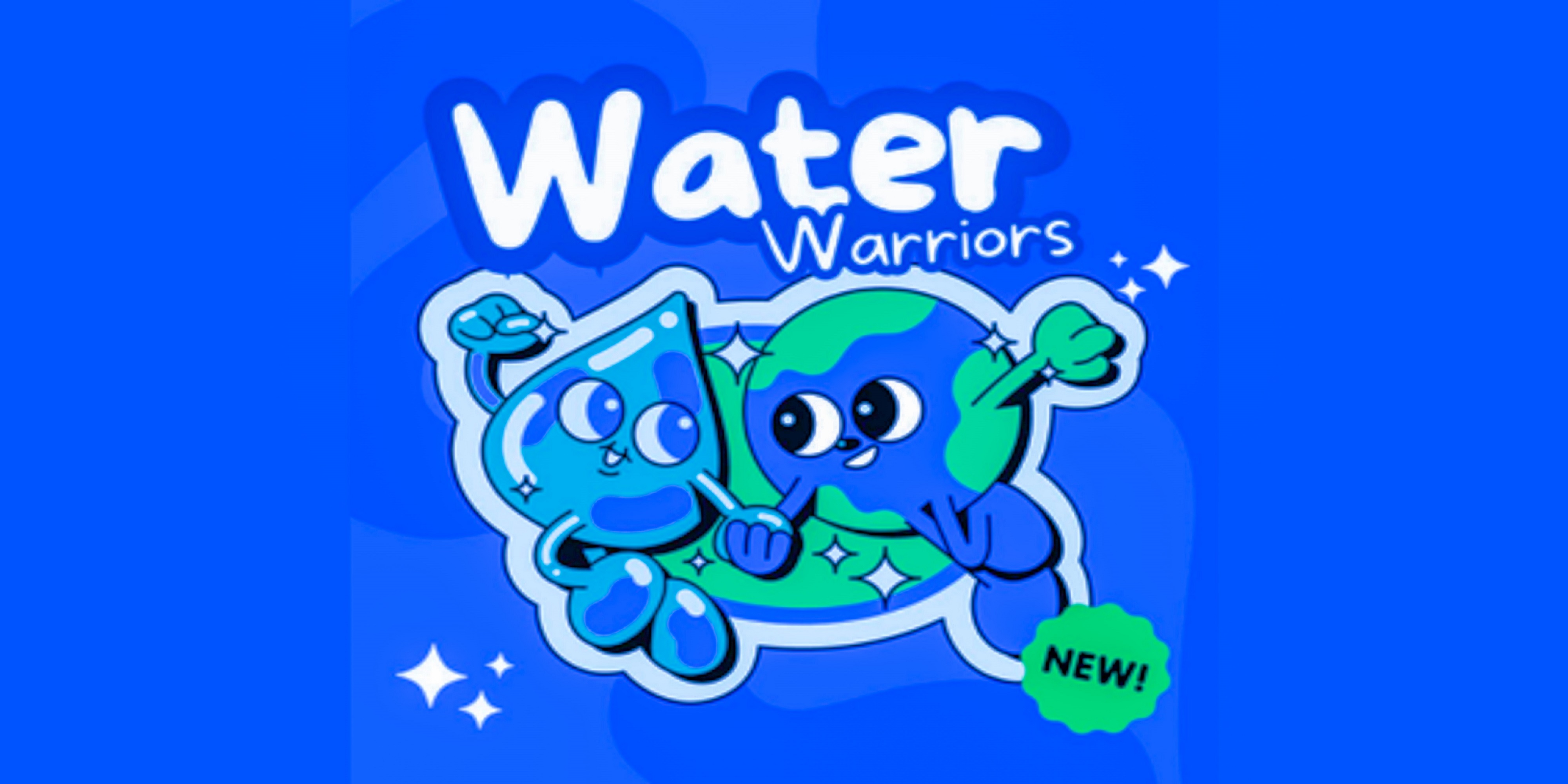 Water warriors logo in blue